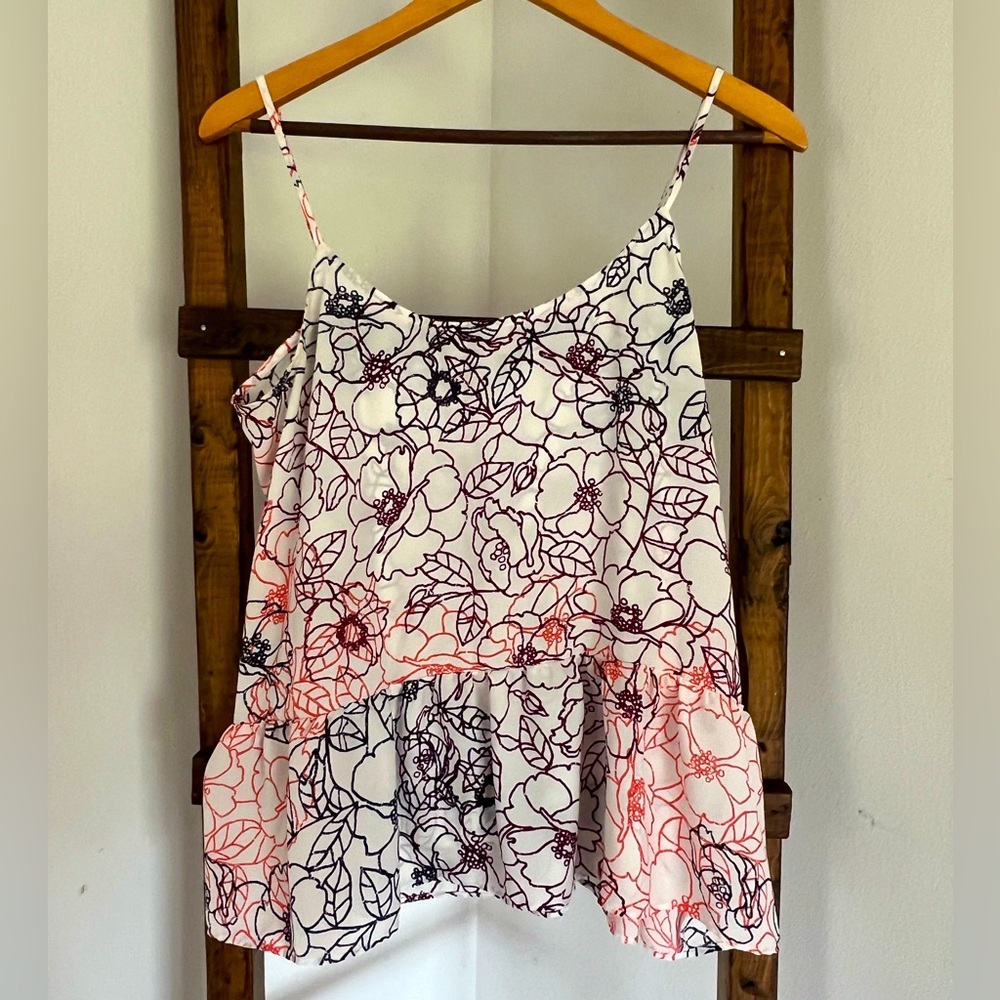 Ann Taylor Loft Floral Sleeveless Tank Top Women’s medium